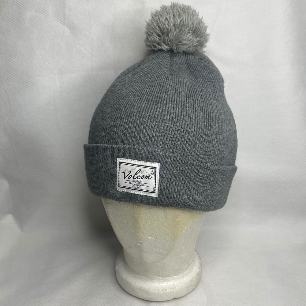Genuine Volcom Matchstick Beanie Winter Snow Ski Hat Cap Adult OSFM Carbon Gray